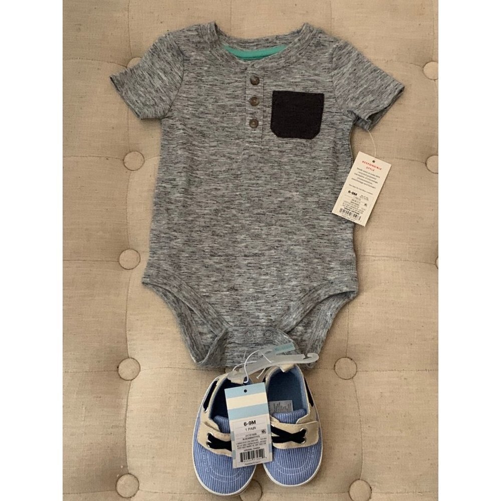 Cat & Jack Baby Boys Bundle 6/9 Months